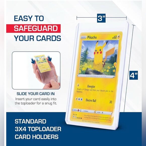 BCW 3x4 Topload Card Holder 24ct and 2 Packs of TOPPS Baseball Cards - Picture 7 of 7